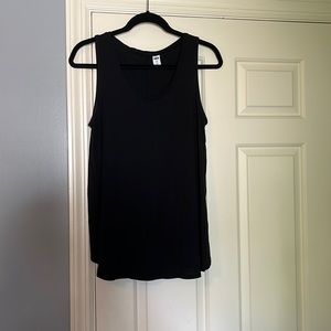 Old Navy Black Luxe Swing Tank